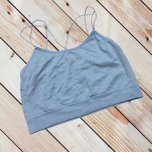 Gilly Hicks Pale Blue Spaghetti Strap Bralette sparkly Size Medium